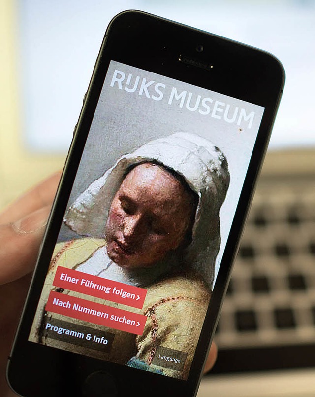 Die  App des Rijksmuseum Amsterdam     | Foto:  Matthias Balk (dpa)