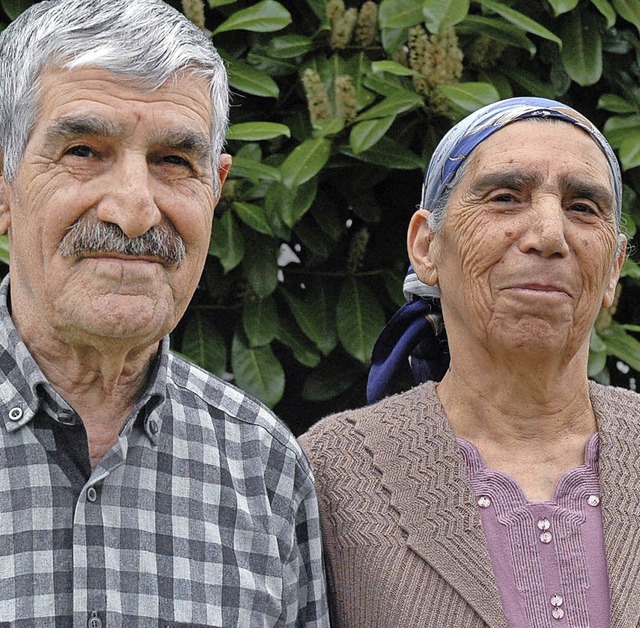 Diamantene Hochzeit feiern heute (von links) Hseyin und Kibar Arslan.   | Foto: Chymo