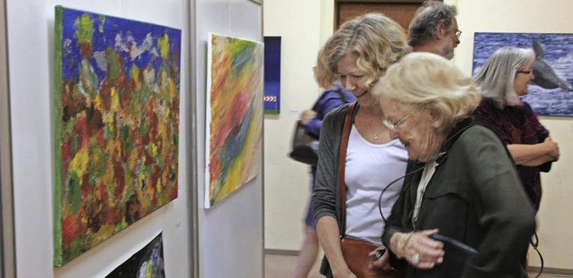 Erstaunlich viele Besucher kamen an Ch...flingen, um sich der Kunst zu widmen.  | Foto: kerckhoff