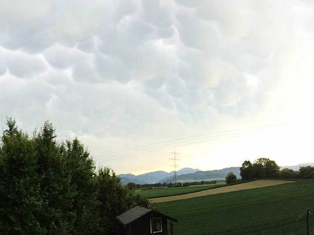 Mammatus-Wolken in Eschbach