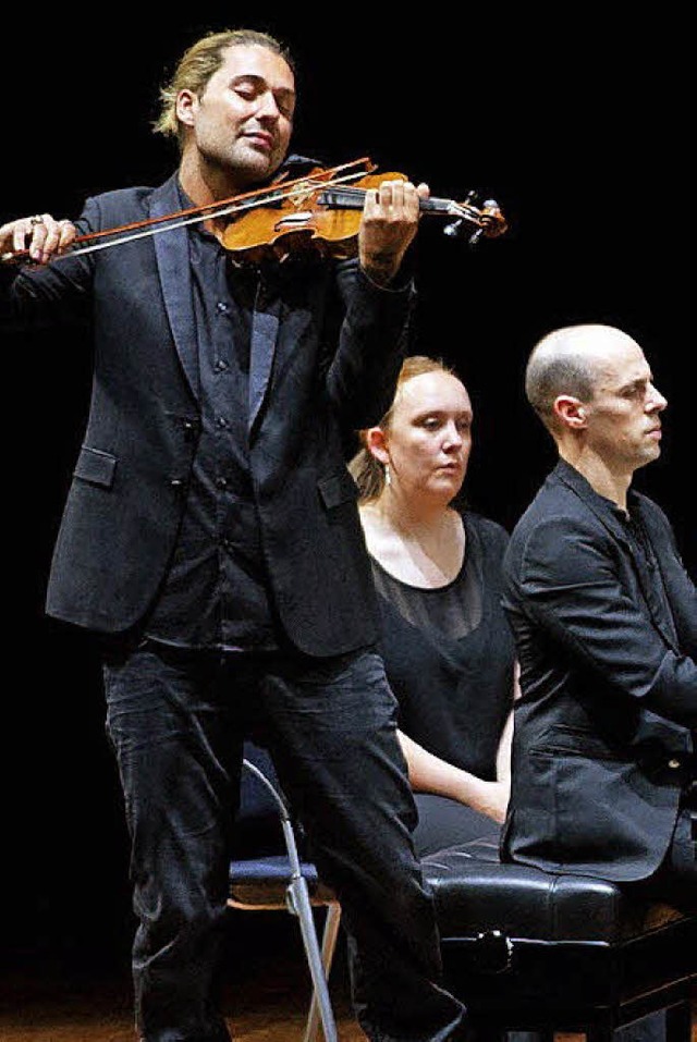 Mit Brahms, ohne Hut: David Garrett und Partner Julien Quentin.   | Foto: Dakov