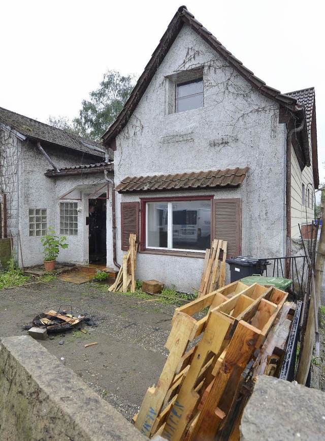 Kurzzeitig besetzt: leer stehendes Haus in Haslach.  | Foto: M. Bamberger