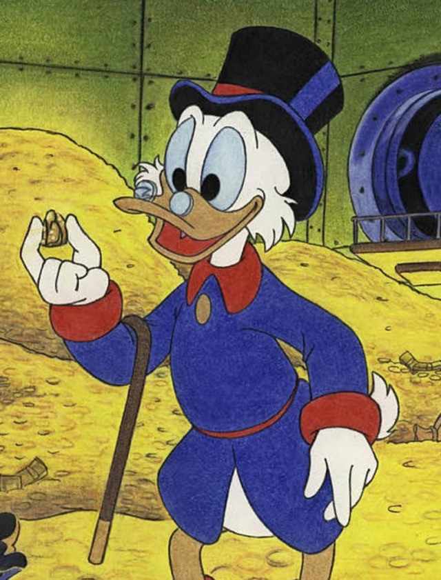 Sinnbild des Superreichen: Disneys Dagobert Duck   | Foto: disney