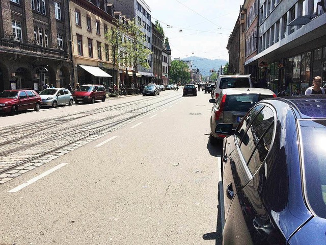 Wo sind all die Autos hin? Am Samstagm...217;s kein Stau in der sdlichen Kajo.  | Foto: sh