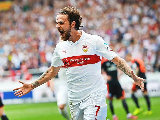 Martin Harnik schoss den VfB Stuttgart zum Heimsieg ber Hamburg.  | Foto: dpa