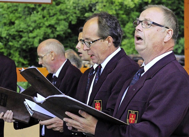 Sulzer Snger beim Festwochenende   | Foto: wolfgang knstle