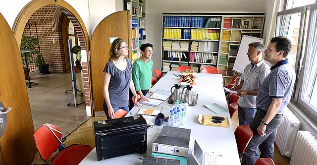 Die Bibliothek der Finanzschule: Hier ...erbildung dem Literaturstudium widmen.  | Foto: Ingo Schneider