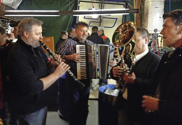 Das Mhlenbachquintett spielte beim Maihock im Rebberg.   | Foto: ZVG