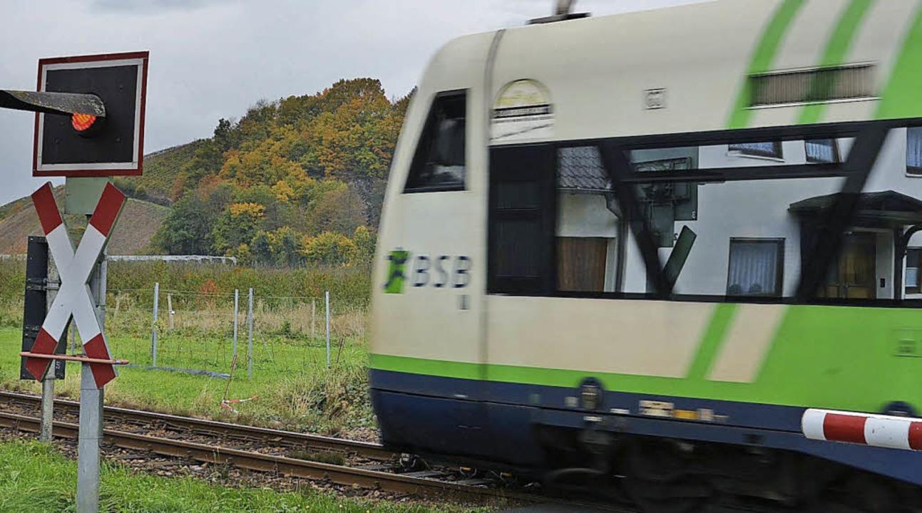 Die Breisgau-S-Bahn in Batzenhusle bei Waldkirch  | Foto: Bernd Fackler