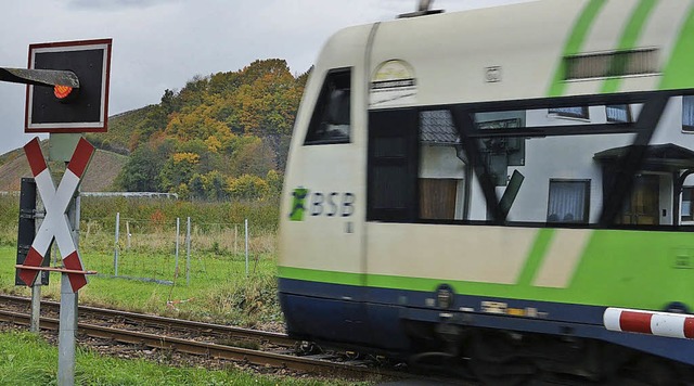 Die Breisgau-S-Bahn in Batzenhusle bei Waldkirch  | Foto: Bernd Fackler