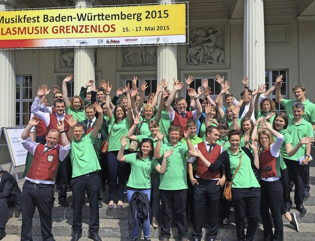 Der Musikverein Rtenbach hat Spa beim groen Musikfest in Karlsruhe.   | Foto: Privat