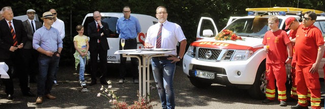 Die  DLRG Lahr verfgt  am Waldmattens...tte DLRG-Vorsitzender  Dieter Gawron.   | Foto: wolfgang knstle