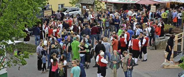 Das Fest des Musikvereins Riedern am W... weniger Stunden quasi zum Volksfest.   | Foto: Patrick Burger
