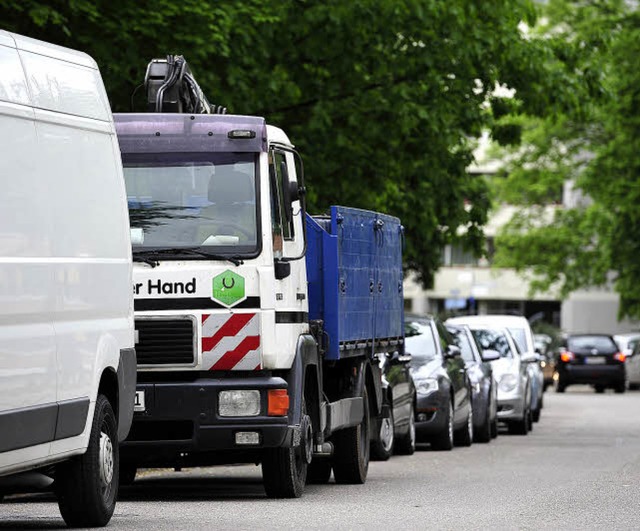 Lastwagen und Transporter unterschiedl...n ist aber nicht automatisch verboten.  | Foto: Thomas Kunz