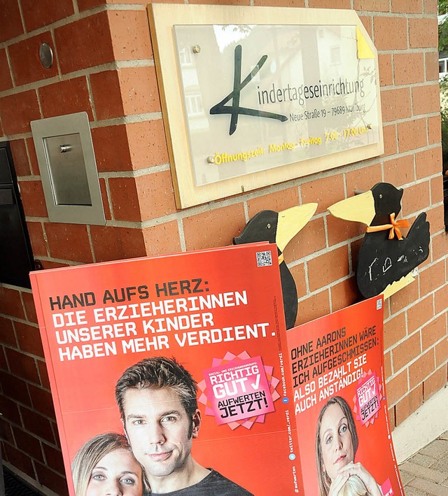 Die Kita Neue Strae in Maulburg  hat ...gen sich am Streik der Erzieherinnen.   | Foto: Bergmann/Privat