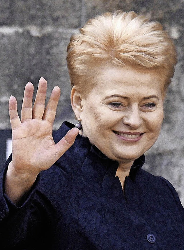 Sieht Russland kritisch: die litauische  Prsidentin Dalia Grybauskaite   | Foto: DPA