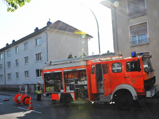 Im Erdgeschoss dieses Mehrfamilienhaus...in Offenburg hat eine Kche gebrannt.   | Foto: Seller