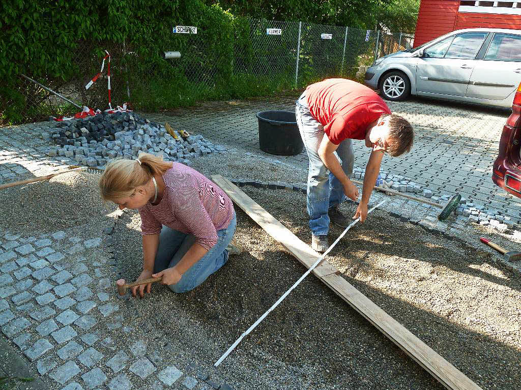 Petra und Jrgen Giehl aus Kirchzarten bei der Arbeit