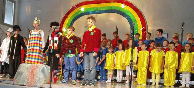 Der Regenbogen strahlt wieder ber dem Land Kunterbunt.   | Foto: Privat