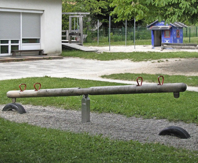Die Auenanlage des Kindergartens St. ... Mnstertal soll neu gestaltet werden.  | Foto: Manfred Lange