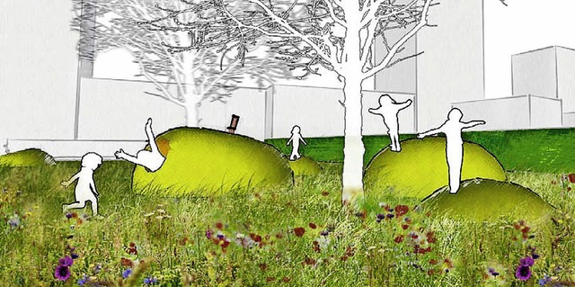 Ungewohnter Anblick: So wird ein Apfelgarten bei der LGS aussehen.   | Foto: animation: Club L94