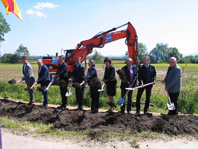 Aufatmen in Btzingen und Eichstetten,...Bau der Ortsumgehungen wurde begonnen.  | Foto: Gustav Rinklin