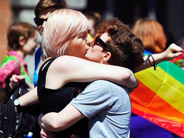 Auch in Irland ist die Homo-Ehe nun mglich.  | Foto: dpa