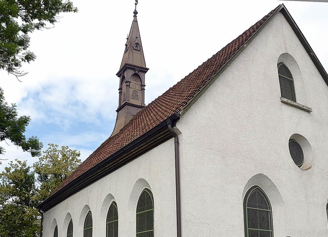 Fr die lteste Kirche in der Stadt am...kobus als   Namenspatron im Gesprch.   | Foto: Ingrid Bhm-Jacob
