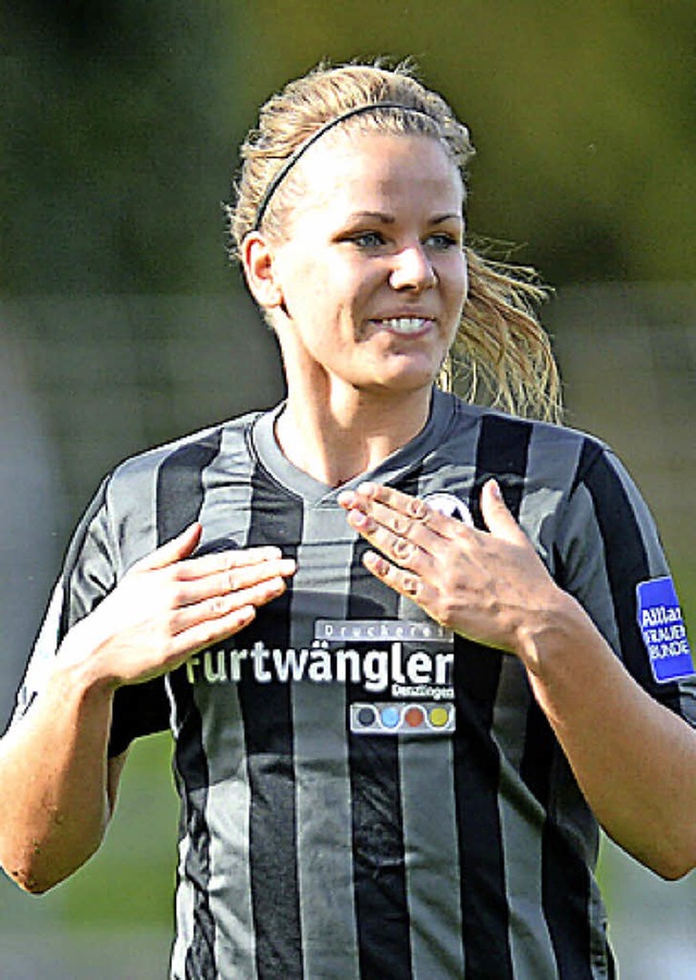 Lena Petermann, hier im SC-Trikot   | Foto: PATRICK SEEGER