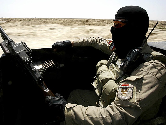 Ein Soldat der irakischen Regierungstruppen   | Foto: AFP