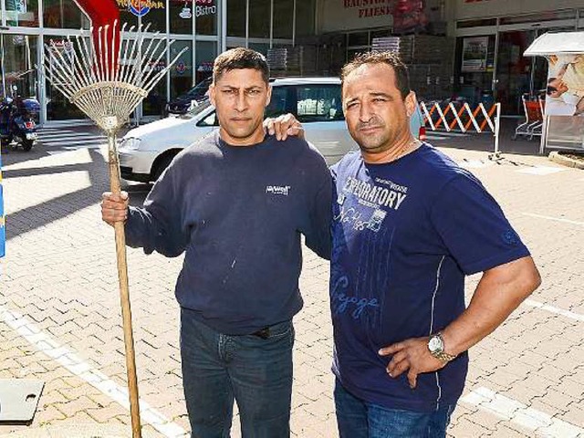 Fetah Kovaci (links) und sein  Chef Sedat Simsek.  | Foto: Ingo Schneider