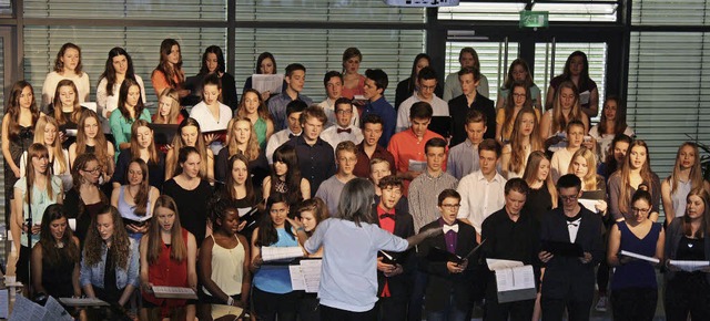 Die Musikensembles des Kreisgymnasiums...ingen luden zum Frhlingskonzert ein.   | Foto: privat