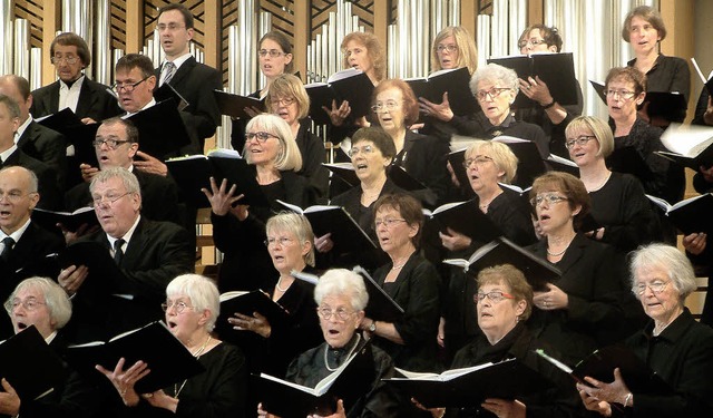 Exzellenter Chorklang: Die Kantorei Sc...ie hohe Kunst des A-cappella-Gesangs.   | Foto: Roswitha Frey