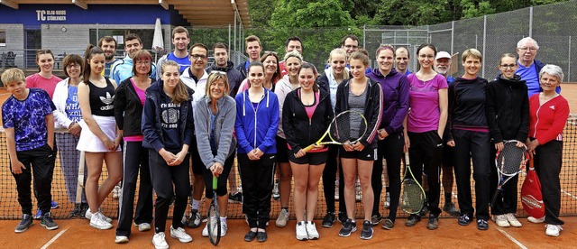 Sie alle hatten Spa beim Pfingstturnier des Tennisclubs Sthlingen.   | Foto: Andreas Mahler