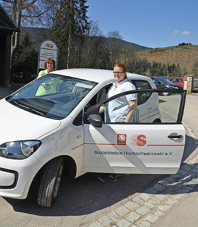 Stets mobil zur huslichen Pflege: Der...and  der Sozialstation zu finanzieren.  | Foto: Sebastian Wolfrum