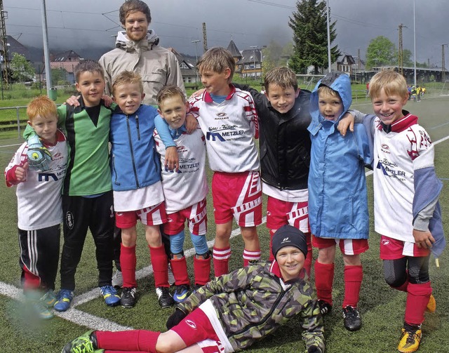 Das siegreiche Team I der Grundschule ...2;Jugend trainiert fr Olympia&#8220;.  | Foto: Dieter Maurer