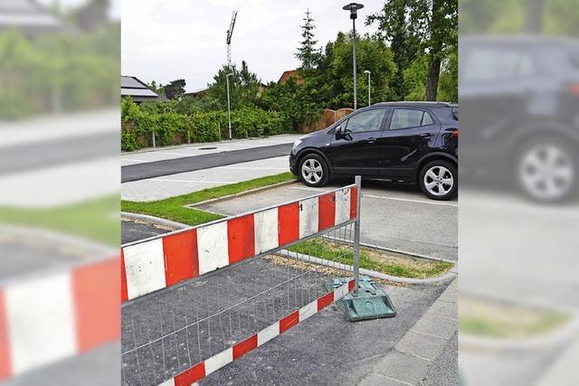 20 neue Parkpltze im Kernort warten auf Freigabe