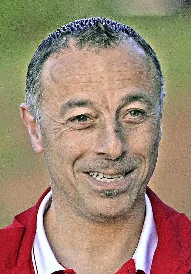 Hat gut lachen: Enzo Minardi, Coach des FC Auggen   | Foto: Hecht