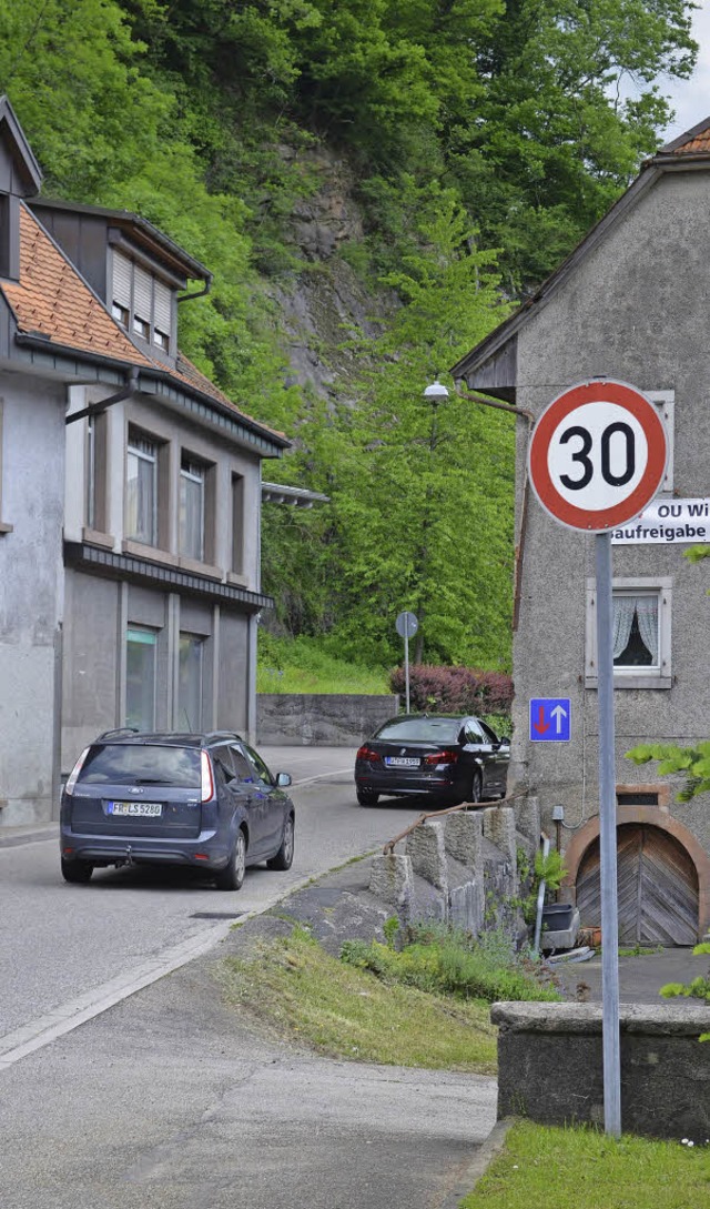 Das 30er-Schild soll &#8211; nach dem ...er von Ober- und Niederwinden rcken.   | Foto: Nikolaus Bayer