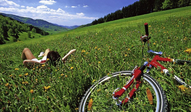 Herrlicher Ausblick &#8211; mit und ohne Mountainbike.   | Foto: Clemens Emmler