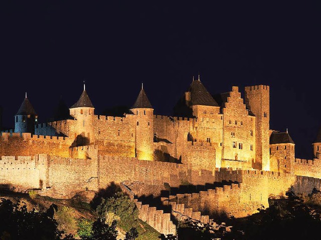 Kulisse fr zahlreiche Abenteuerfilme: die mchtige Festung von Carcassonne  | Foto: Anna Pakutina (Fotolia.com)