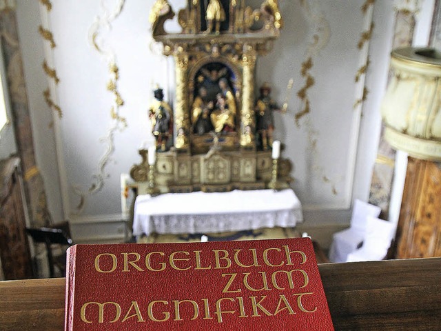 Orgel-Literatur liegt bereit, doch die...elle steht, ist im Grunde unbrauchbar.  | Foto: Alexander Huber