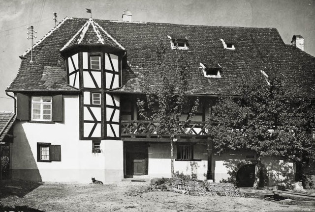 Dieses Foto von 1933 zeigt eines der ...&#8222;Zum Rebstock&#8220; in Tiengen.  | Foto: Familie Rupp