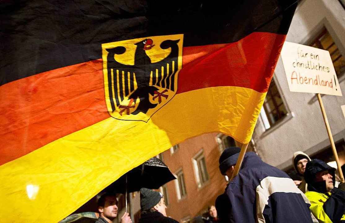 Aktivisten der„SBH-Gida“ d...n im Januar in Villingen-Schwenningen.  | Foto: dpa