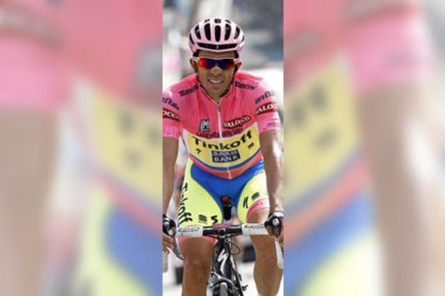 Contador rettet sich ins Ziel