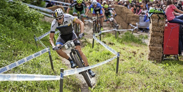 Kam erst gegen Schluss richtig ins Rol...rdnacher Mountainbiker Simon Stiebjahn  | Foto: ARmin Kstenbrck