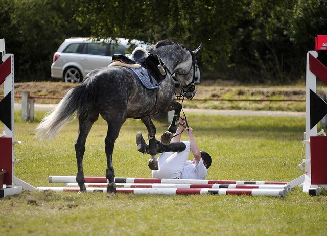 &#8222;Harry Salto&#8220; Meisinger b...gleich in seine Bestandteile zerfiel.   | Foto: pressebro schaller