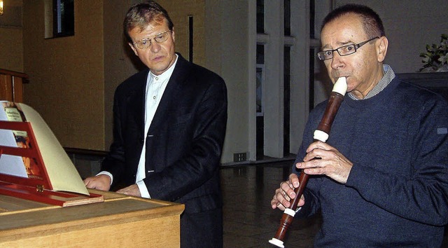 <Text>Der Blockfltist Manfred Harras ...&#8222;Klangraum Kirche&#8220; </Text>  | Foto: Roswitha Frey