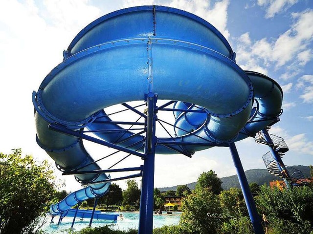 Endlich mal wieder rutschen &#8211; das geht im Freiburger Strandbad.  | Foto: Thomas Kunz