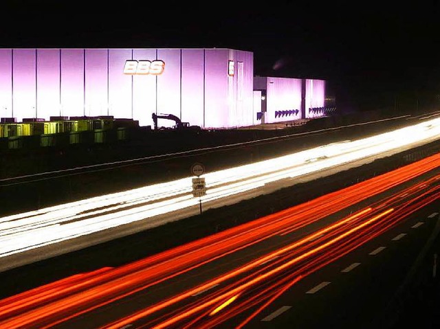 Markant: BBS-Werk nahe der Autobahn 5 in Herbolzheim   | Foto: Patrik Mller